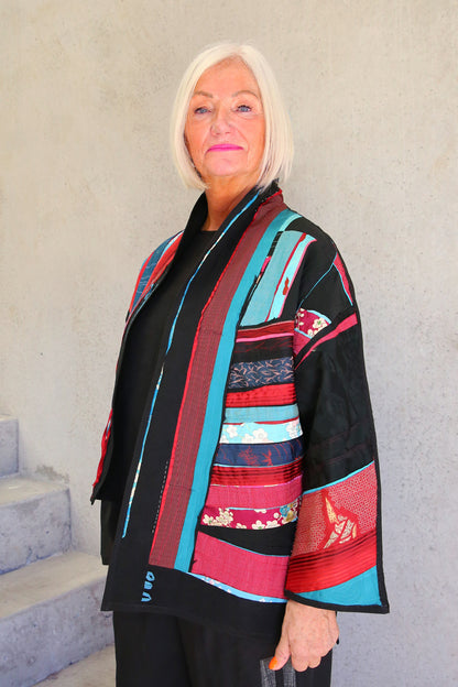 MONIKA FRIEDEL JACKET RED/AQUA