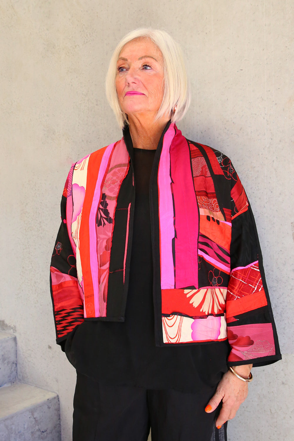 Monika Friedel Cropped Jacket Pink
