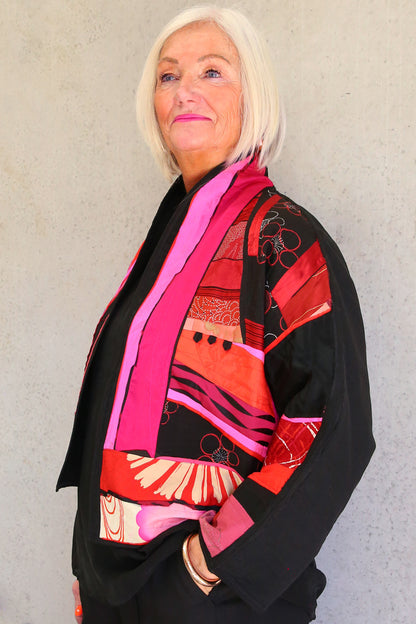 Monika Friedel Cropped Jacket Pink