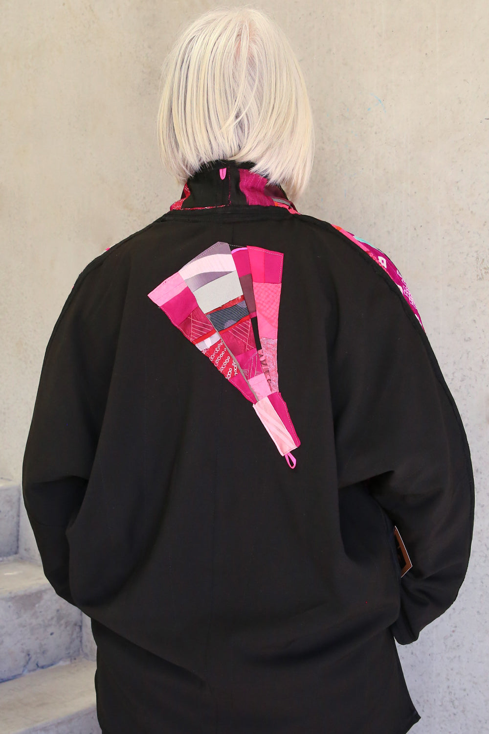 Monika Friedel Asymmetric High Low Jacket Purple