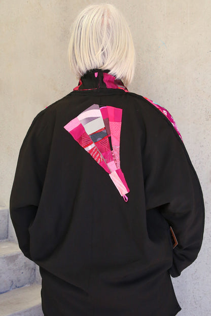 Monika Friedel Asymmetric High Low Jacket Purple