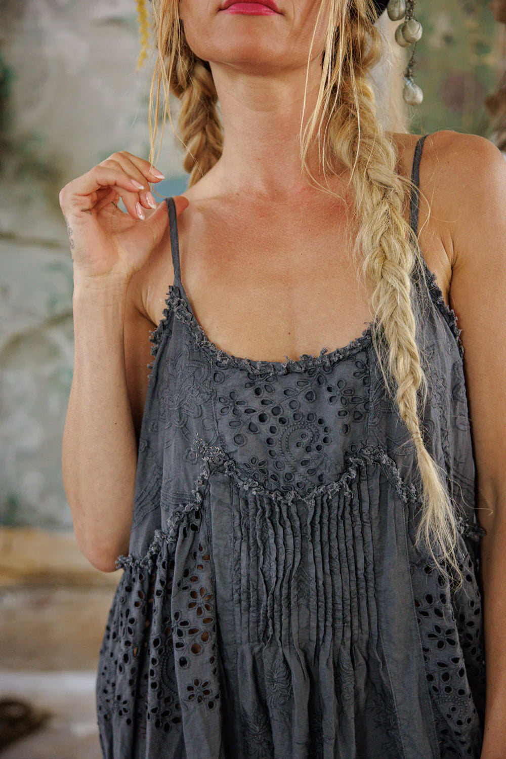 **Pre-Order** Magnolia Pearl Eyelet Embroidered Esti Cami Dress 1282 Ozzy