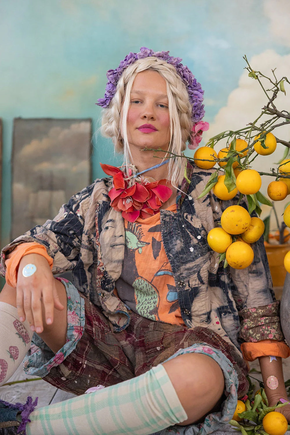 MAGNOLIA PEARL FACES OF FRIDA KELLEY JACKET 1185 ARTIST