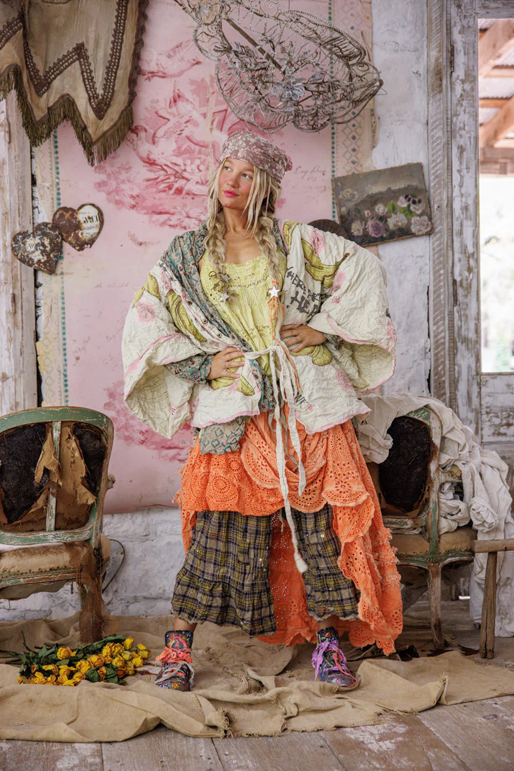 **Pre-Order** Magnolia Pearl Banana Funk n Junk Kimono Jacket 1322 Kiss Molly
