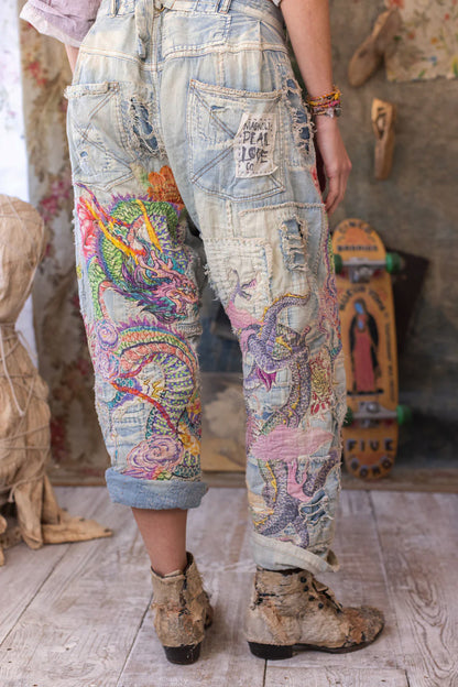 **PRE-ORDER** MAGNOLIA PEARL SEA DRAGON MINER DENIM PANTS 738 FADED INDIGO