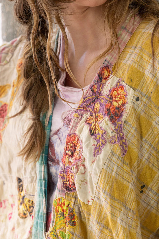 **PRE-ORDER** MAGNOLIA PEARL PATCHWORK BEATIX KIMONO JACKET 798 MADRAS APP