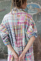 MAGNOLIA PEARL PATCHWORK TORA DRESS 989 MADRAS RAINBOW