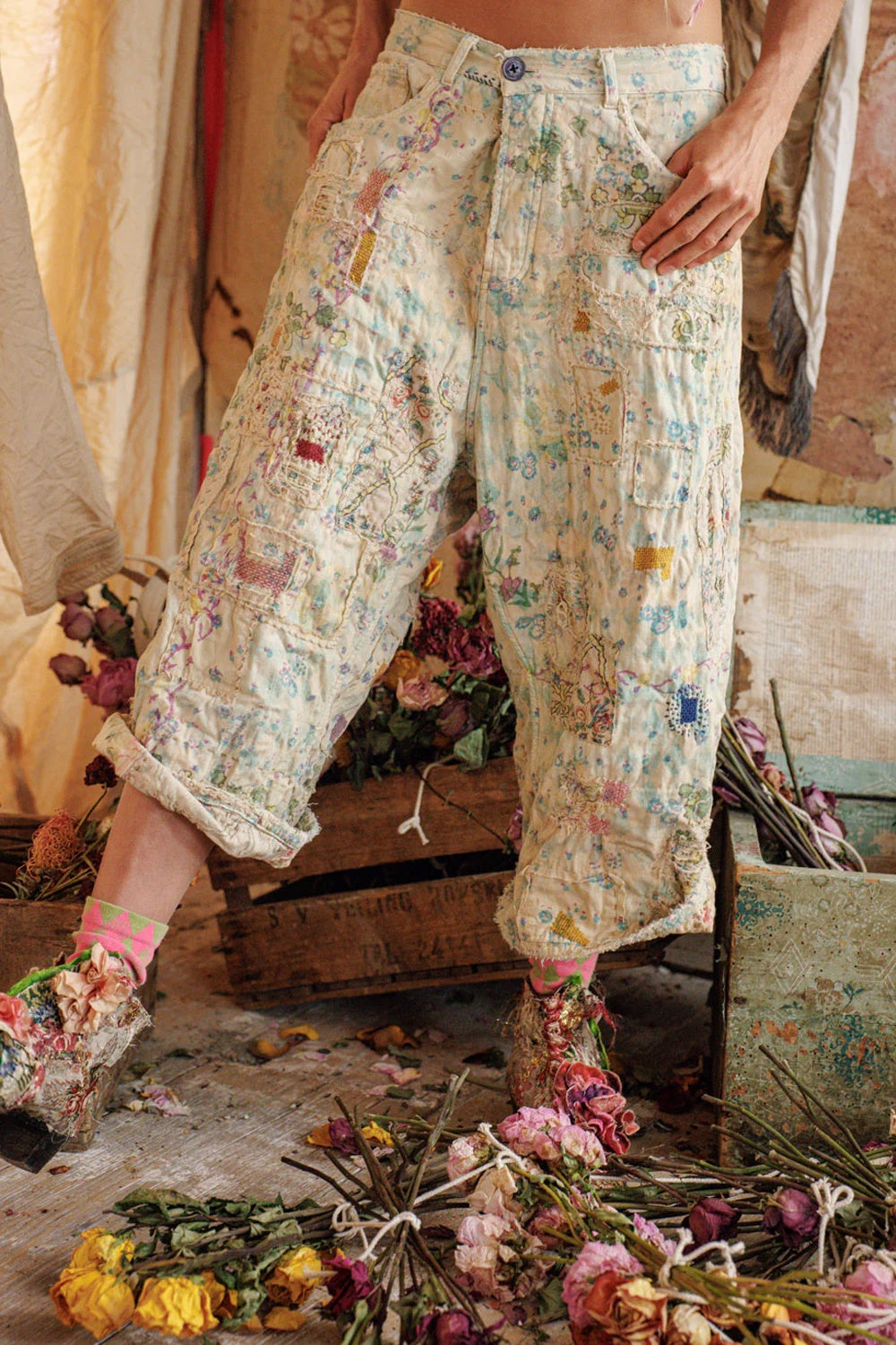 **PO** Magnolia Pearl Clover Dani Blues Pants 974 Cottonwood