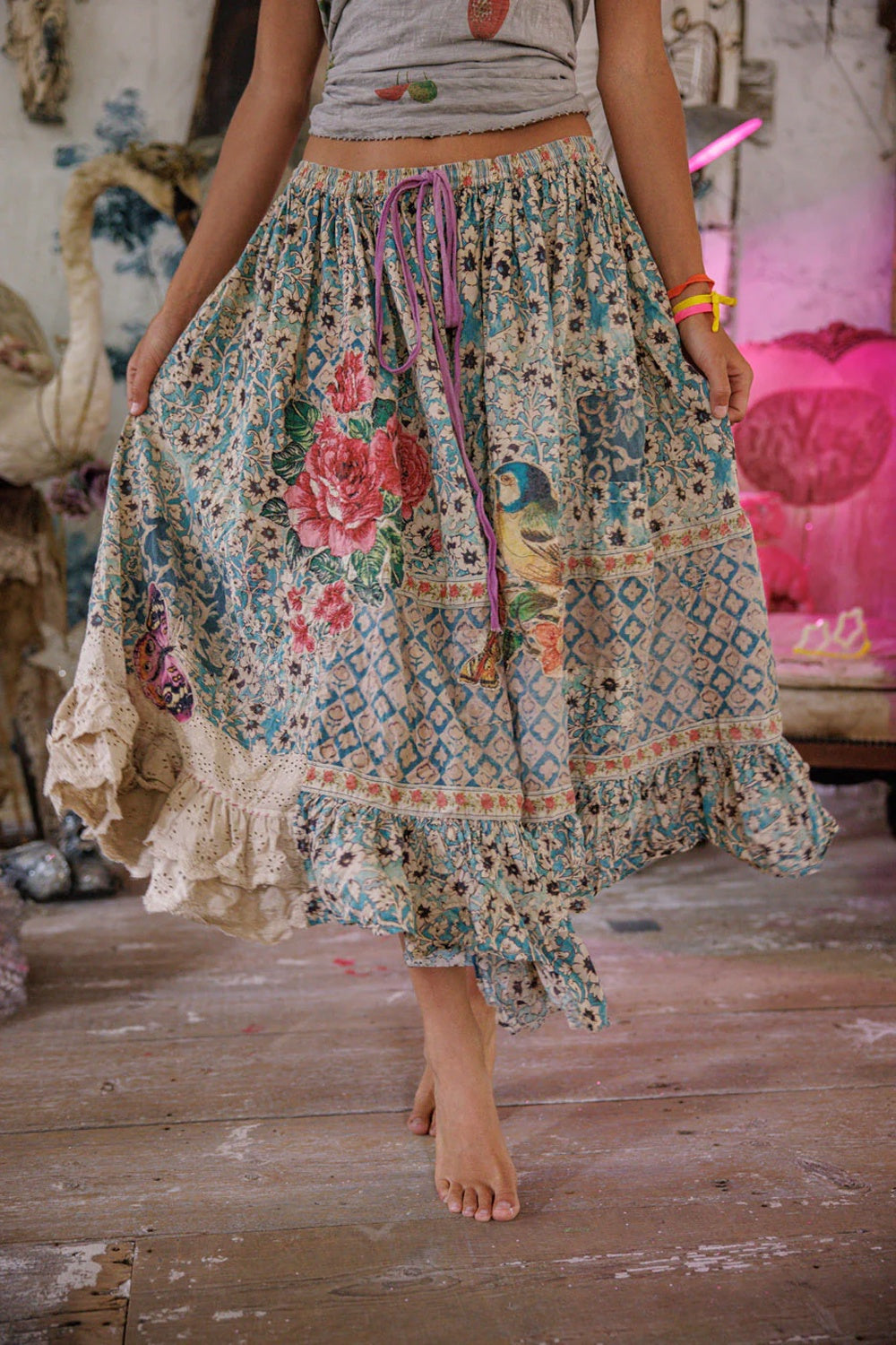 **Pre-Order** Magnolia Pearl Anselma Skirt 233 Blue Eyes