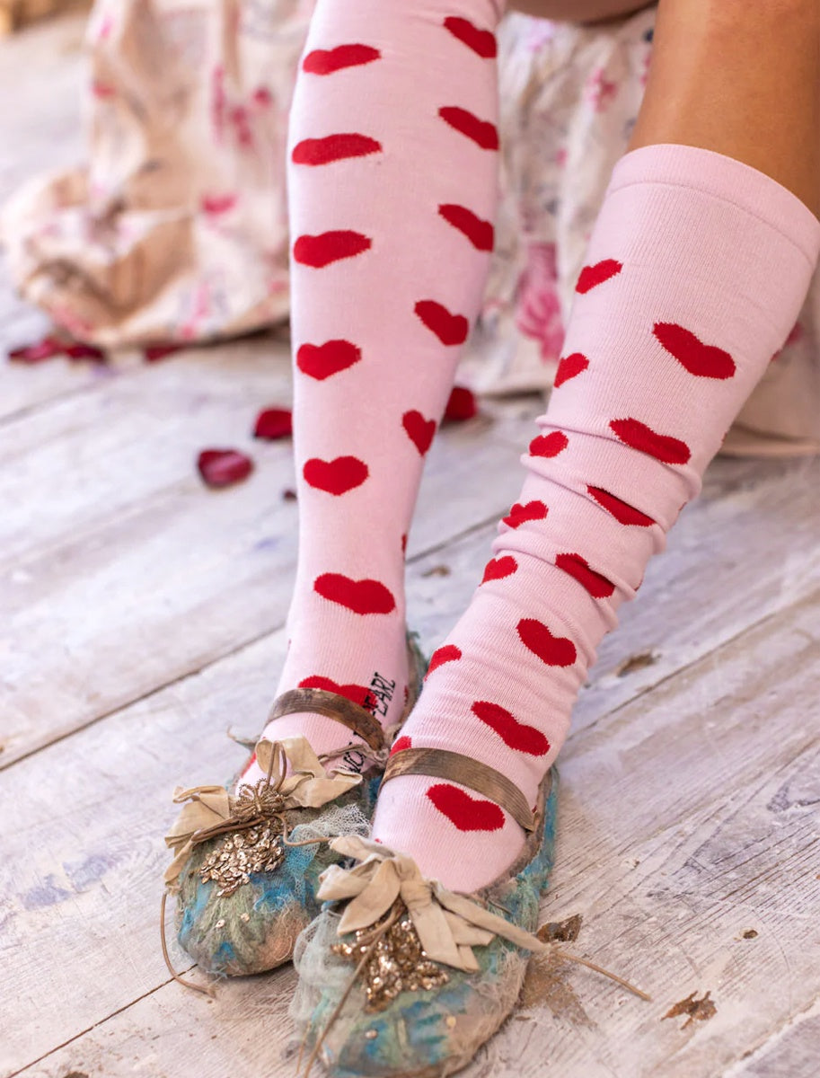 MAGNOLIA PEARL  CANDY HEART OTK SOCKS 062 BABYLOVE