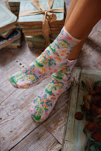 MAGNOLIA PEARL FLORAL LAMB MP SOCKS 144 DITSY