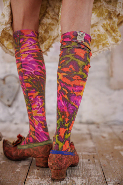 Magnolia Pearl Neon Leopard OTK Socks 183 Hairband