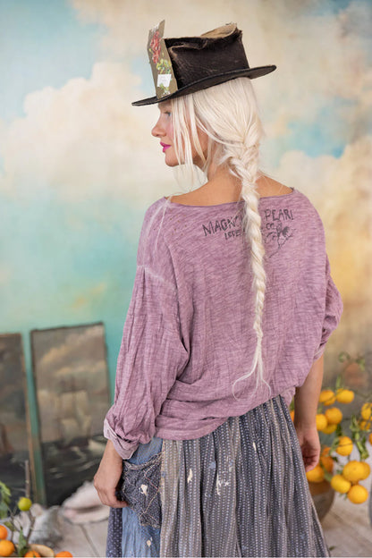 **PRE-ORDER** MAGNOLIA PEARL EUROPA LONG SLEEVE T TOP 2253 PLUM