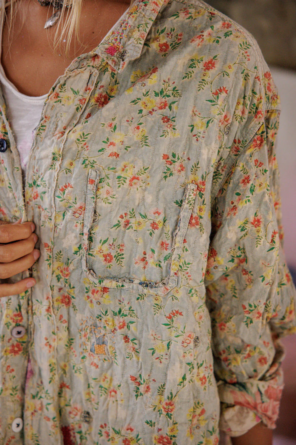 **Pre-Order** Magnolia Pearl Floral Adison Workshirt Top 2550 Heritage