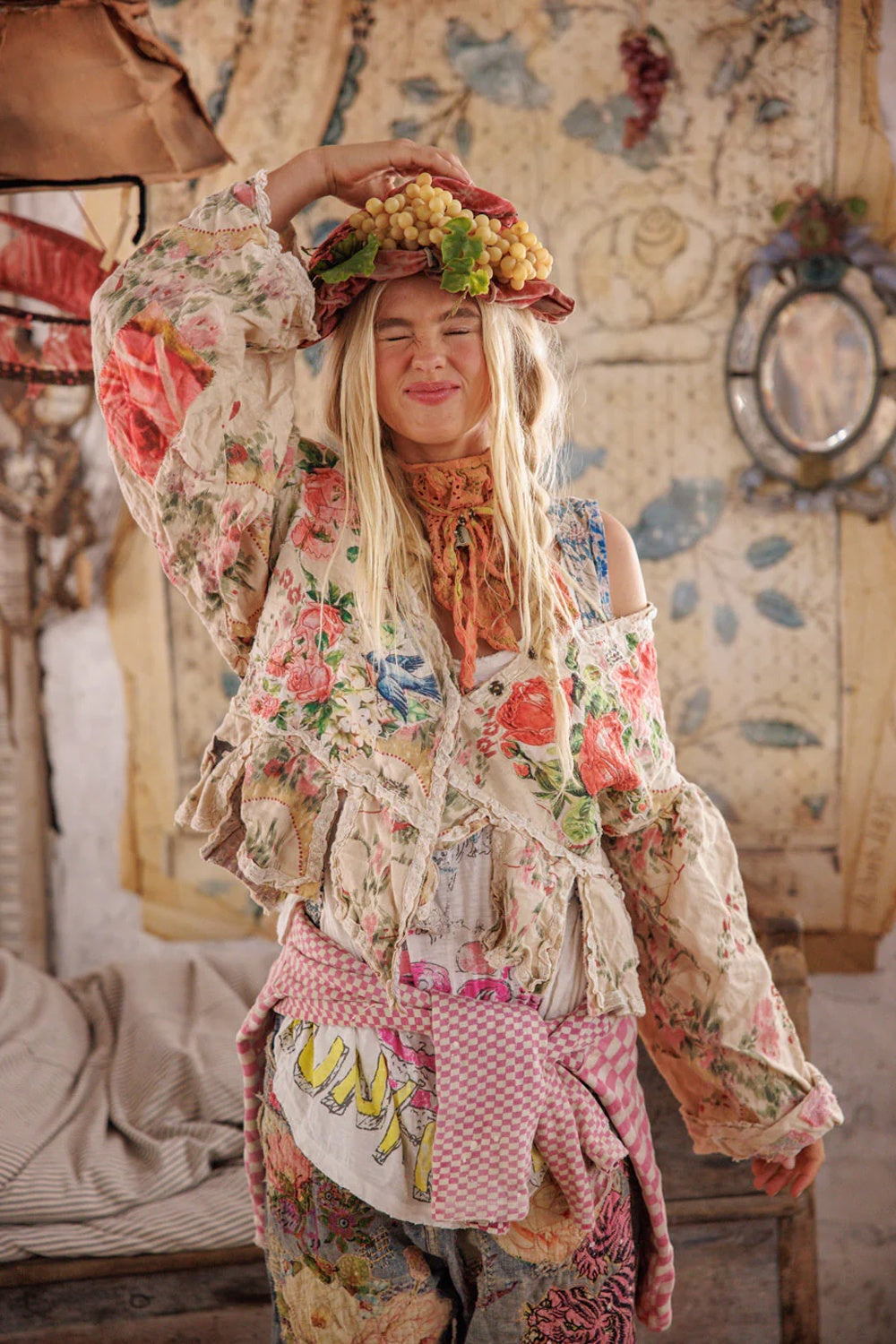 Magnolia Pearl Floral Applique Monique Jacket 662 Perianth