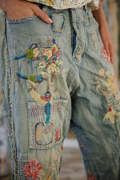 **Pre-Order** Magnolia Pearl Hummingbird Miner Denims Pants 907 Faded Indigo
