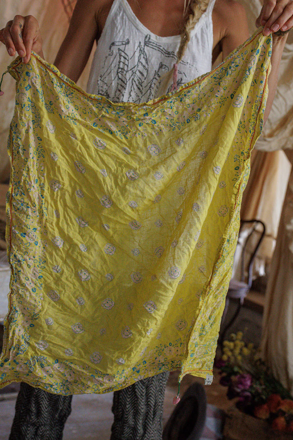 **Pre-Order** Magnolia Pearl MP Floral Tassel Scarf 230 Cloverfield