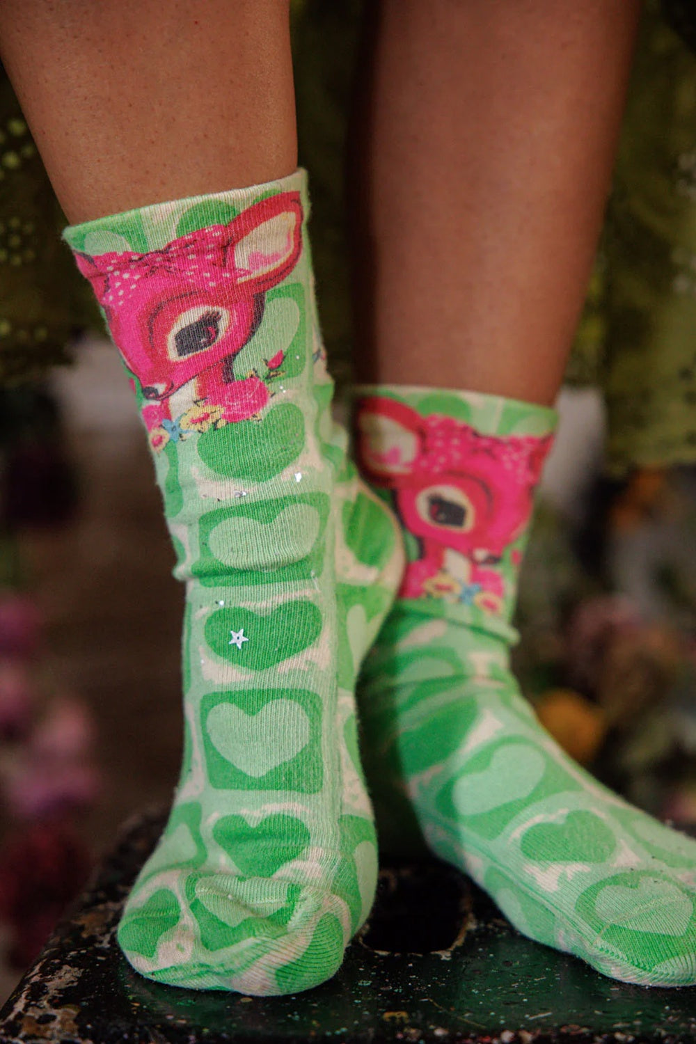Magnolia Pearl Deer Heart MP Socks 185 Sweet and Sour