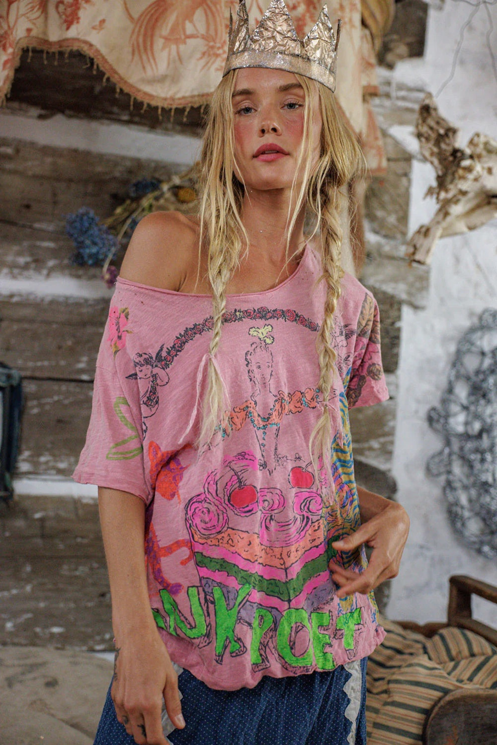 **PO** Magnolia Pearl Punk Poet T Top 2679 I Want Candy