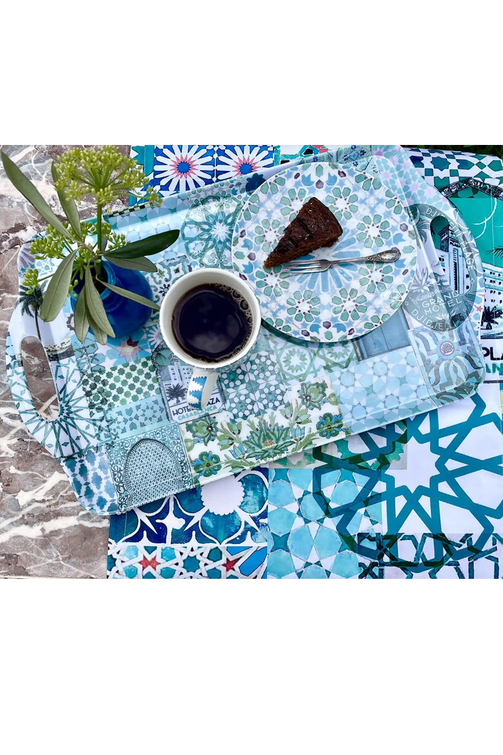 Anna Chandler Melamine Tray Casablanca