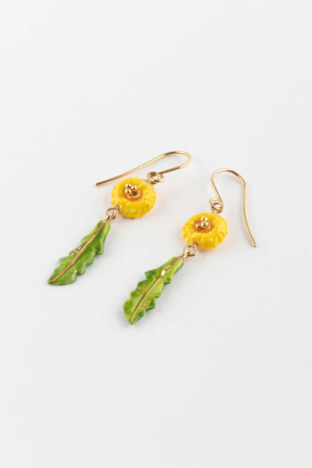 NACH DANDELION LEAF EARRINGS