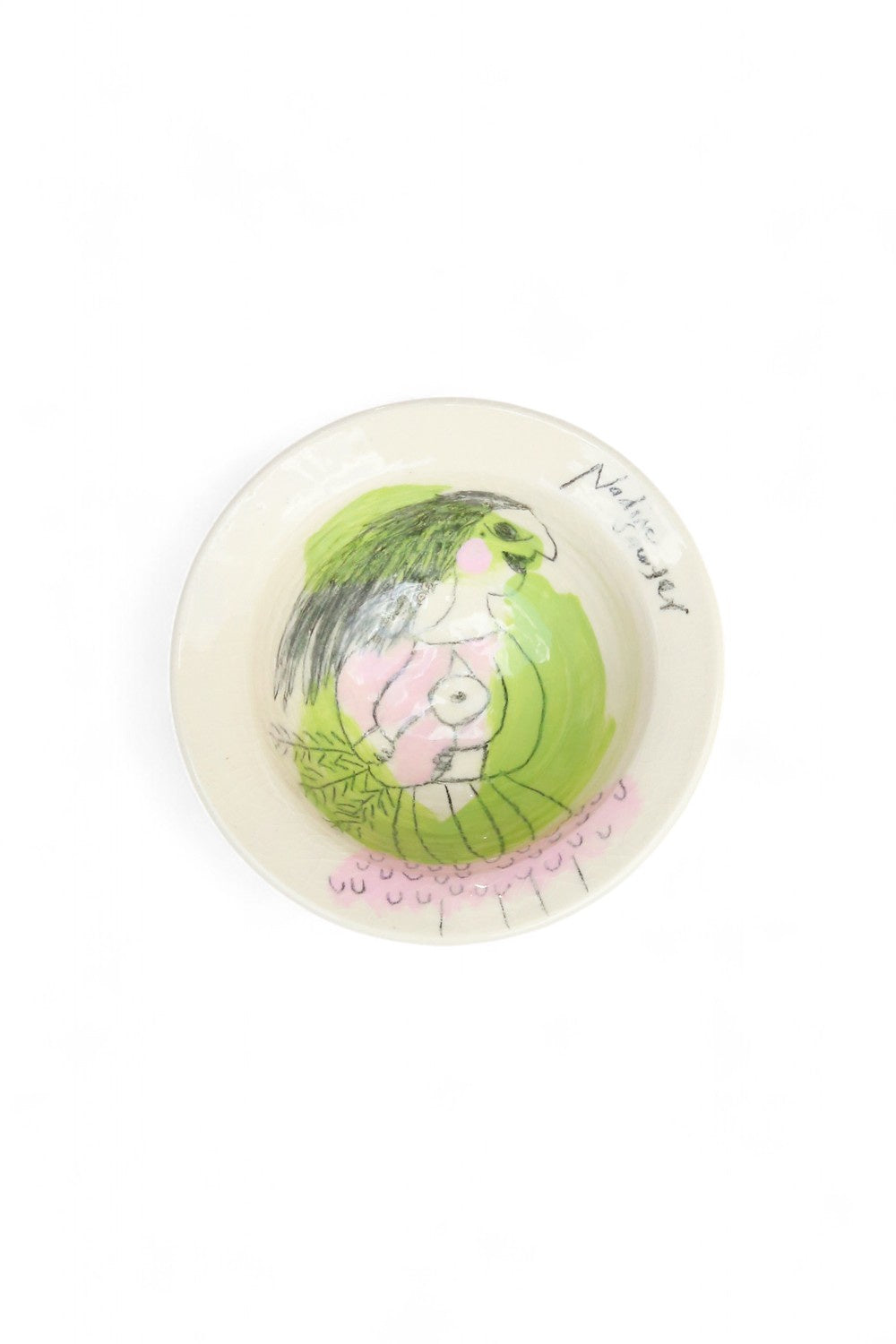 Nadine Sawyer Small Ceramic Bowl Green
