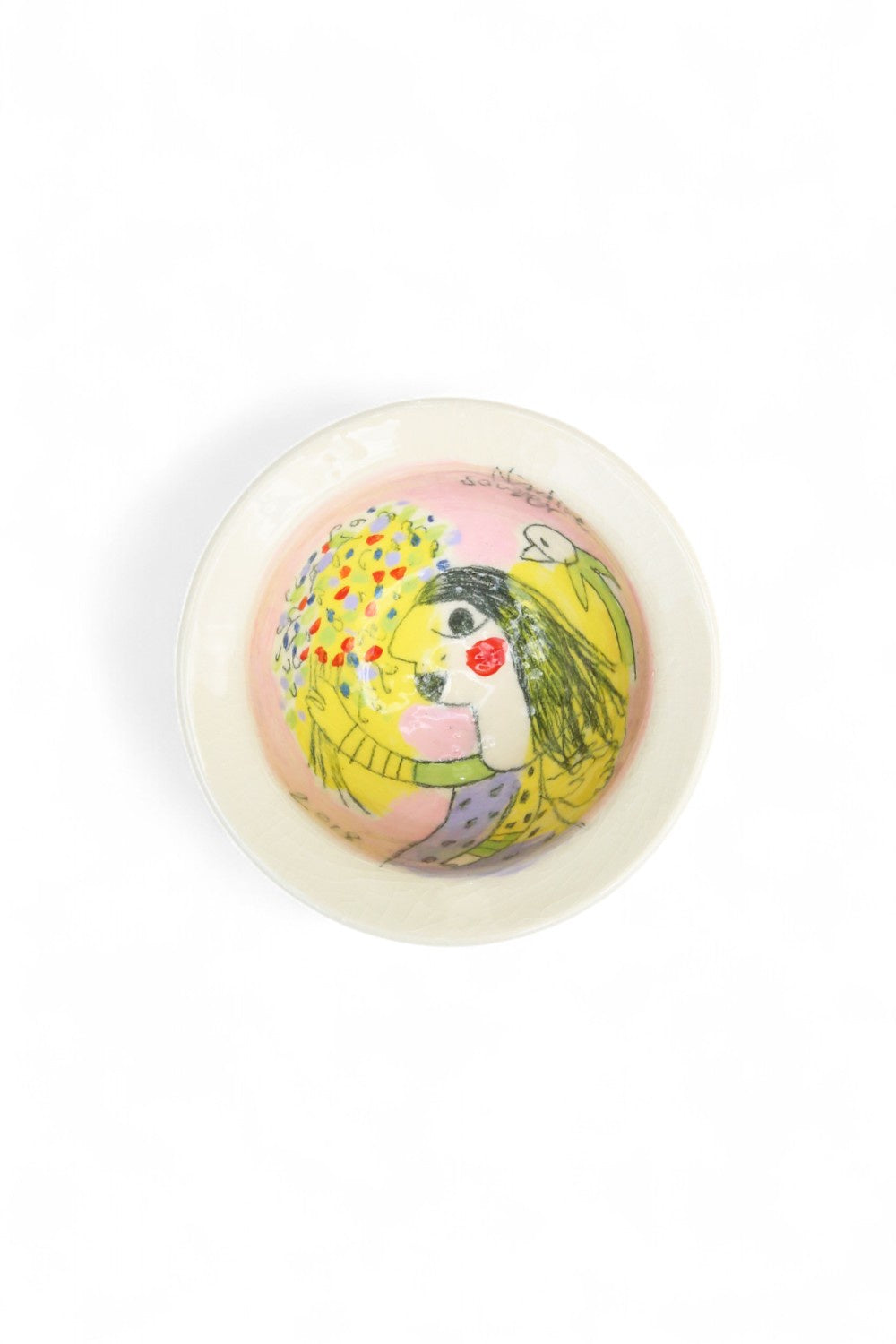 Nadine Sawyer Small Ceramic Bowl Pink