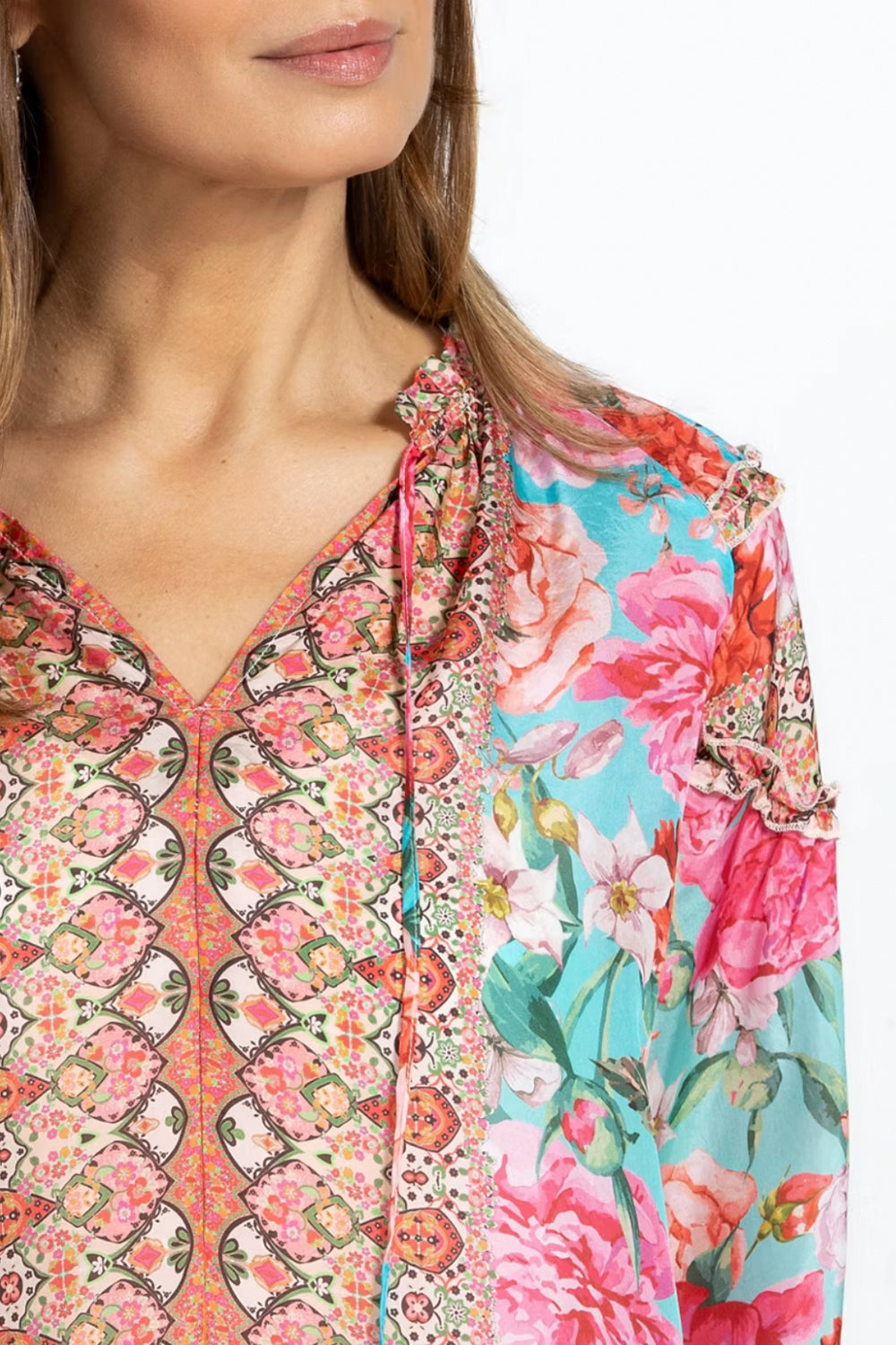 JOHNNY WAS ROSE NARCISA BLOUSE