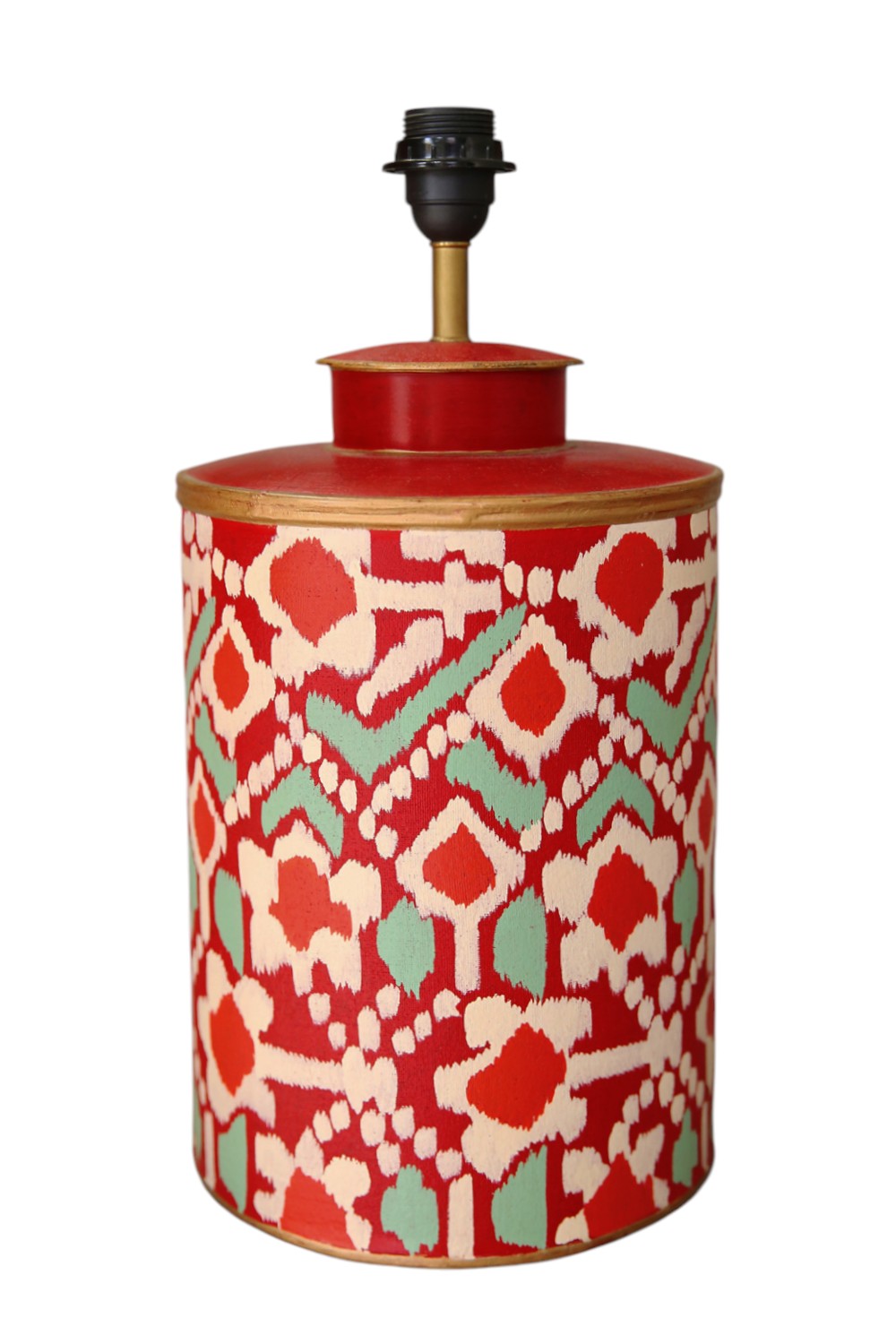 BATIK LAMP BASE RED