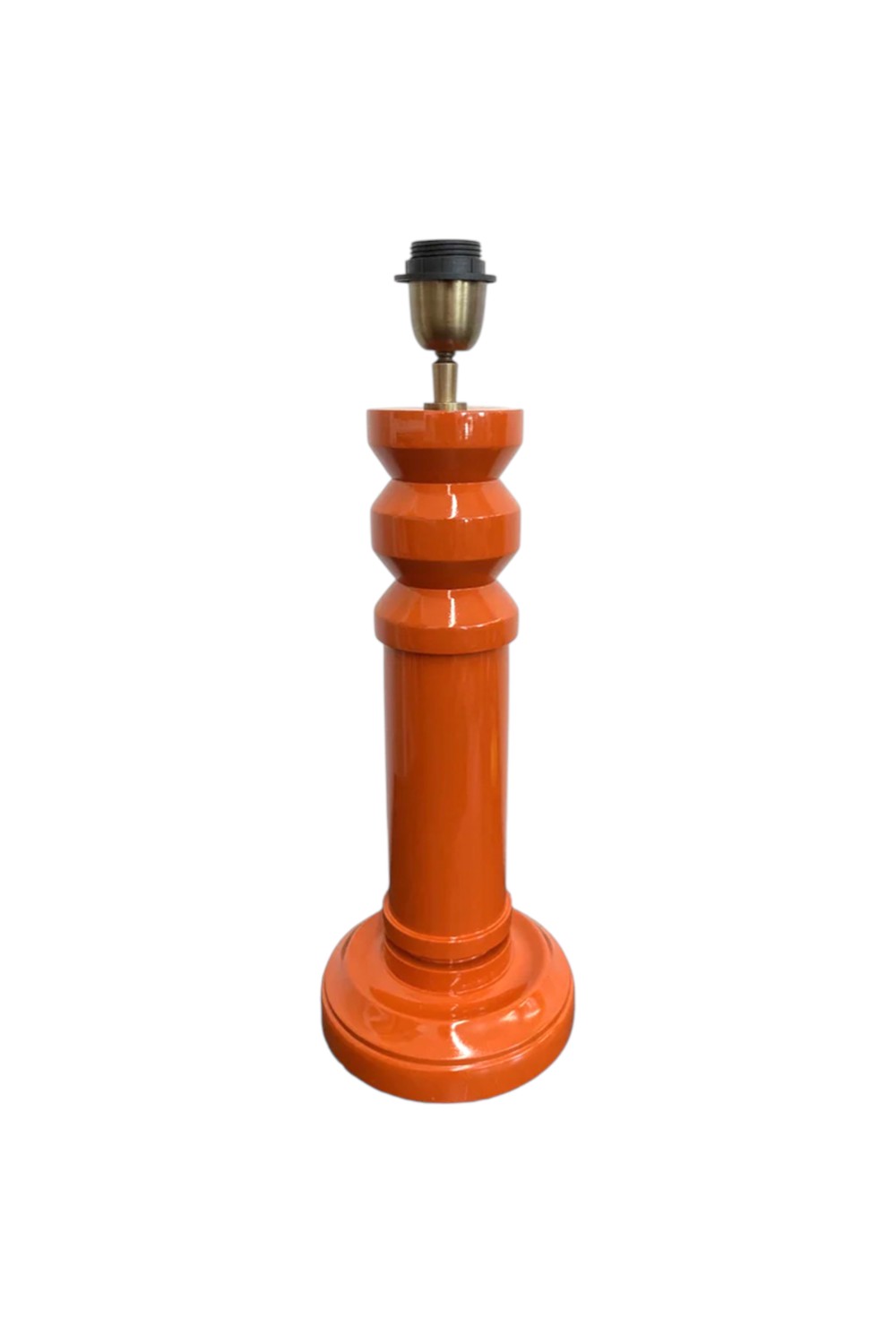 ICONIC LAMP BASE ORANGE TIMBER