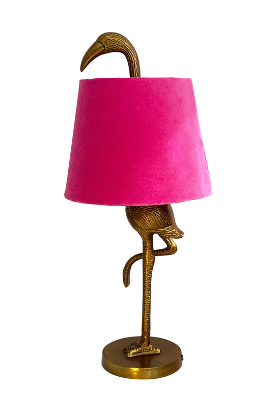 RUBY STAR TRADERS FLAMINGO LAMP BASE RAW ANTIQUE GOLD