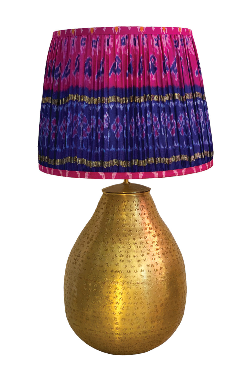 GOLD PLATED BRASS LAMP BASE TEARDROP GOLD