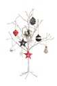RUBY STAR TRADERS COTTON MACHE WHITE BAUBLE CHRISTMAS DECORATION