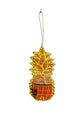 RUBY STAR TRADERS KANTHA PINEAPPLE CHRISTMAS DECORATION