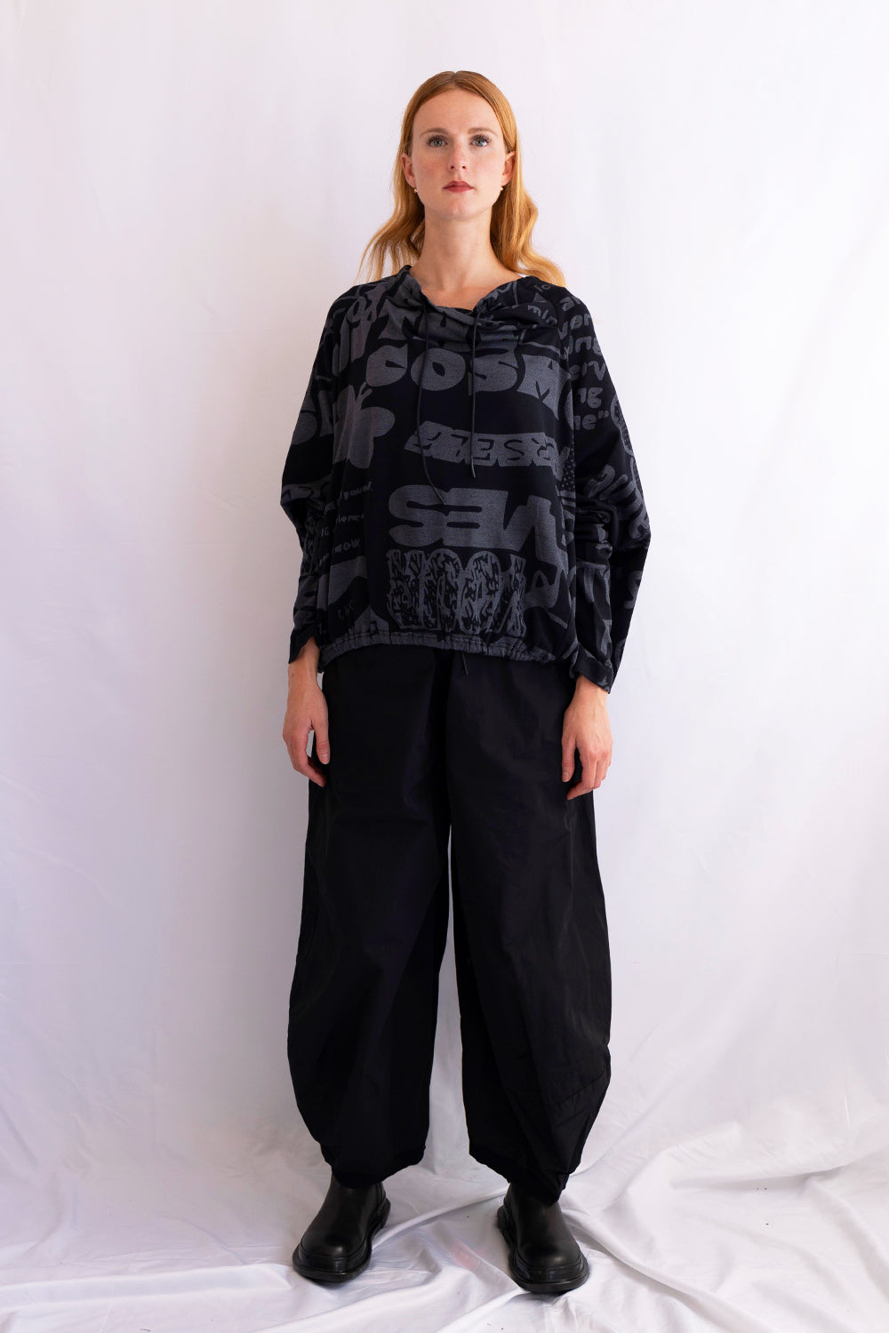 RUNDHOLZ BLACK LABEL PULLOVER CROPPED JUMPER