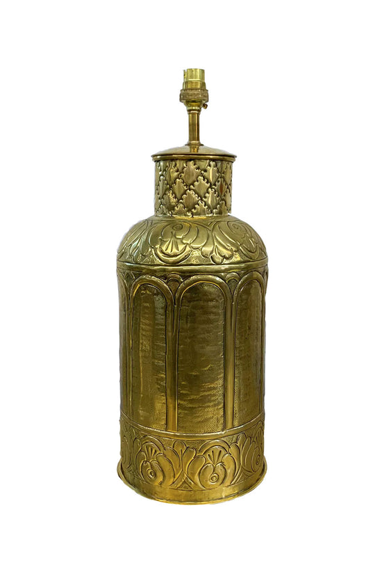 RUBY STAR TRADERS MOROCCAN LAMP BASE BRASS