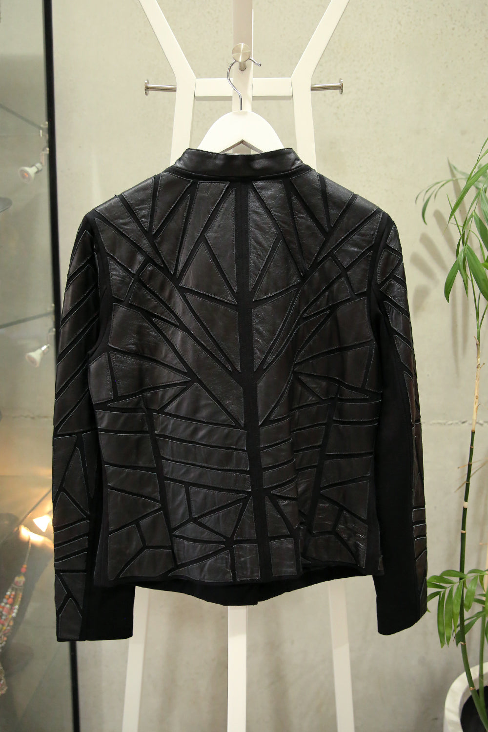 SABATINI LEATHER SHAPE CUT OUT JACKET