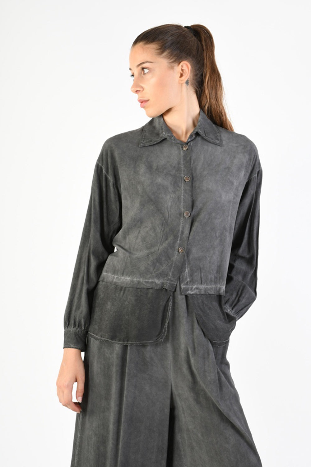 SANCTAMUERTE OVER SHIRT GREY