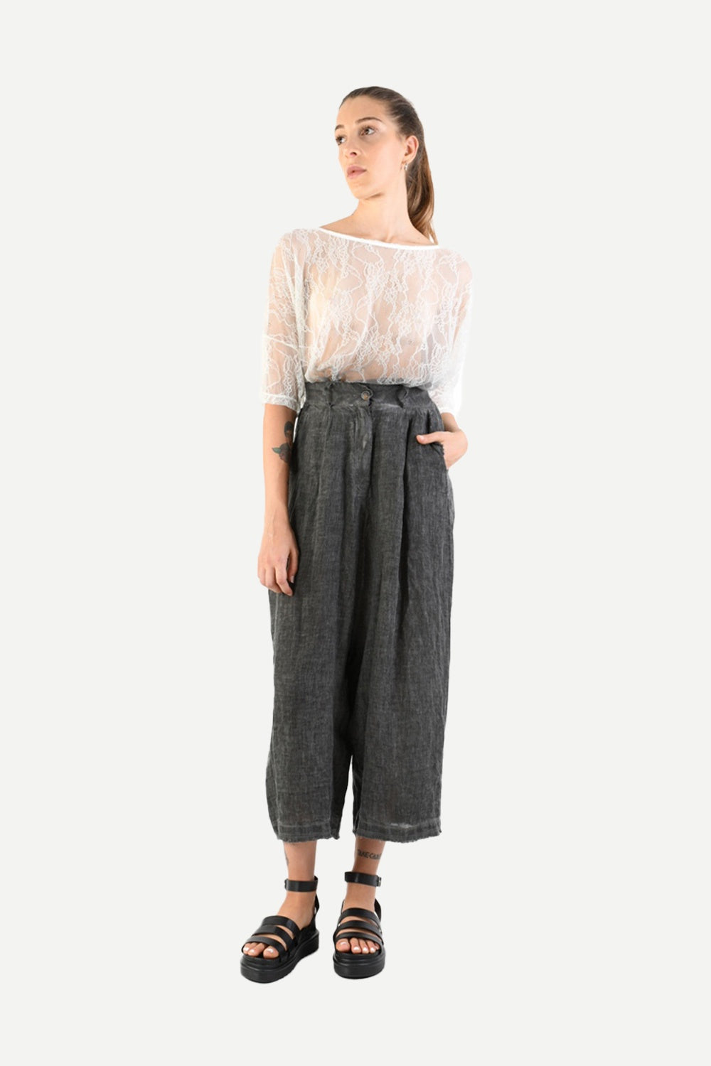 SANCTAMUERTE PANTS GREY