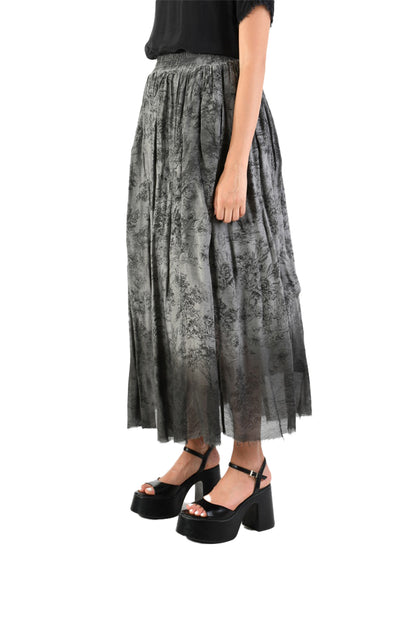 SANCTAMUERTE SKIRT GREY