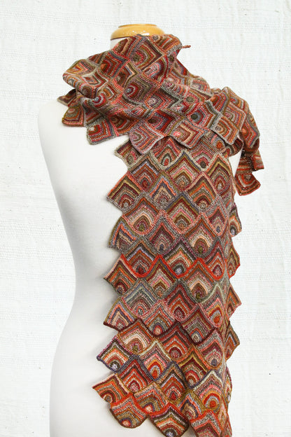 SOPHIE DIGARD SOUS LA TERRE CROCHET WOOL SCARF