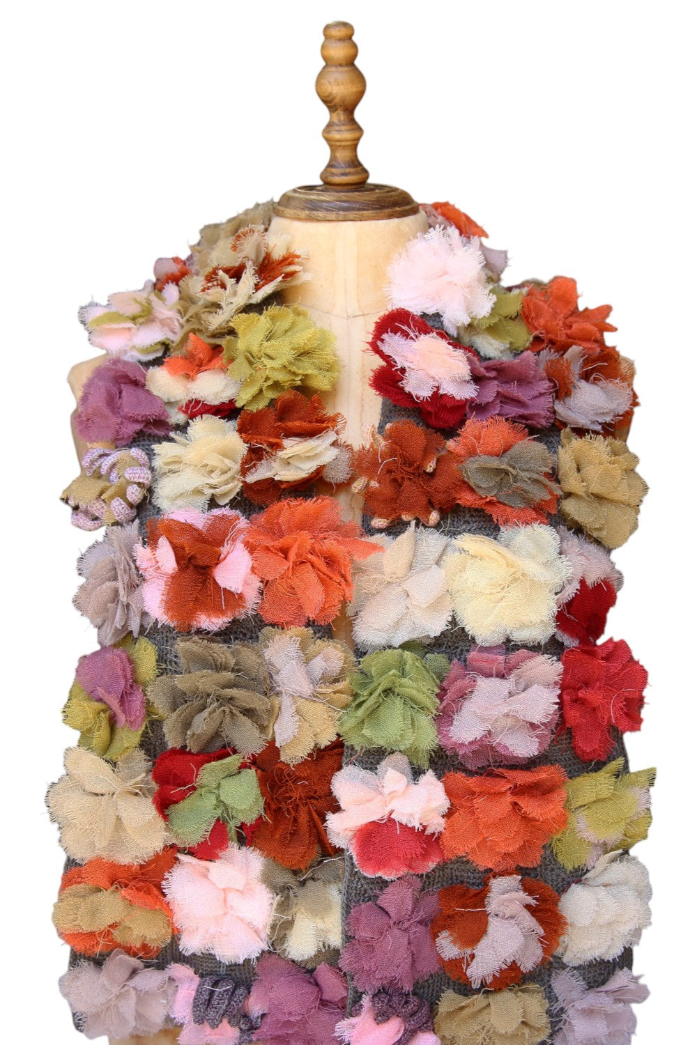 Sophie Digard Spring Break Crochet Scarf Olive