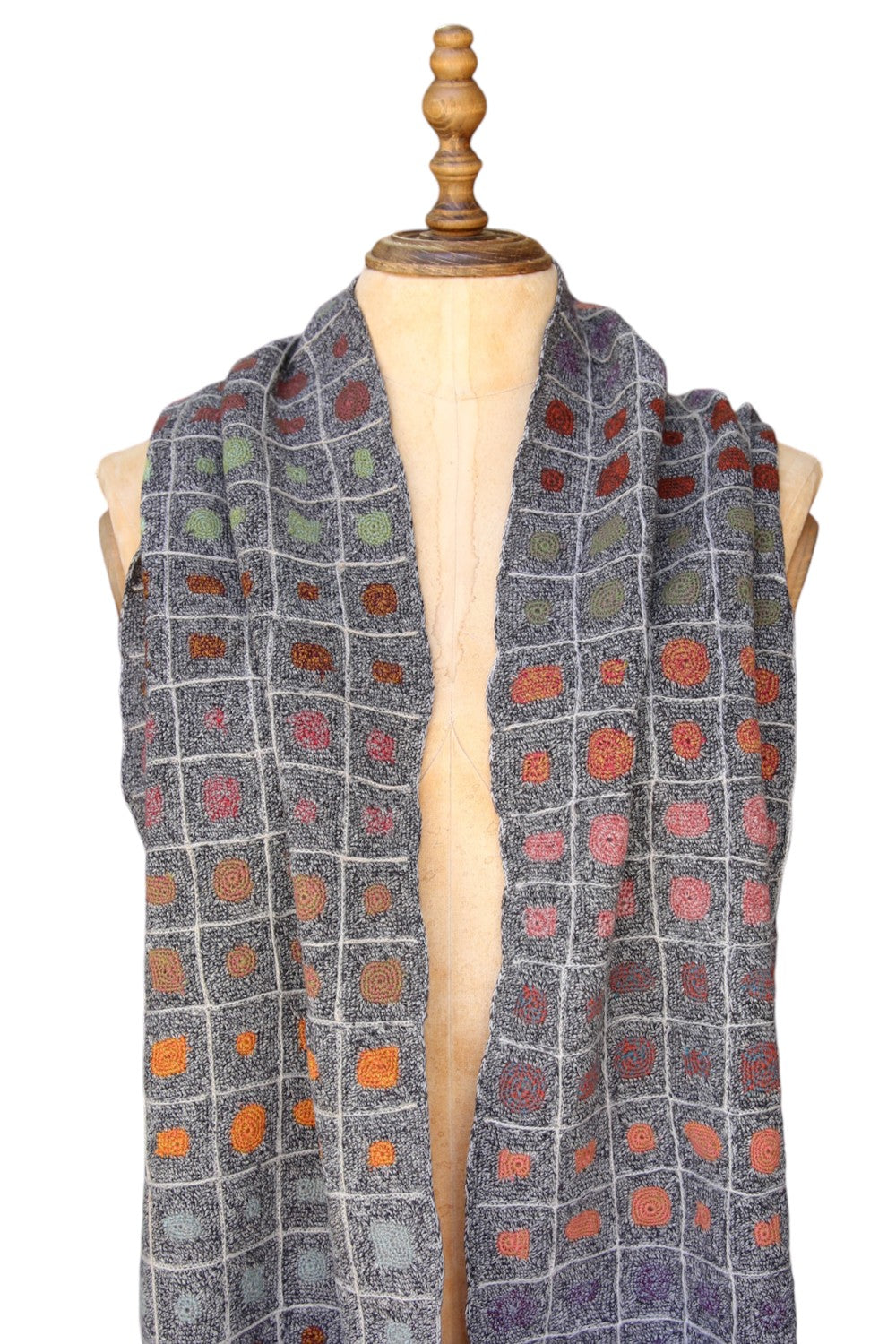 SOPHIE DIGARD GRITSTONE LARGE CROCHET SCARF 25X145