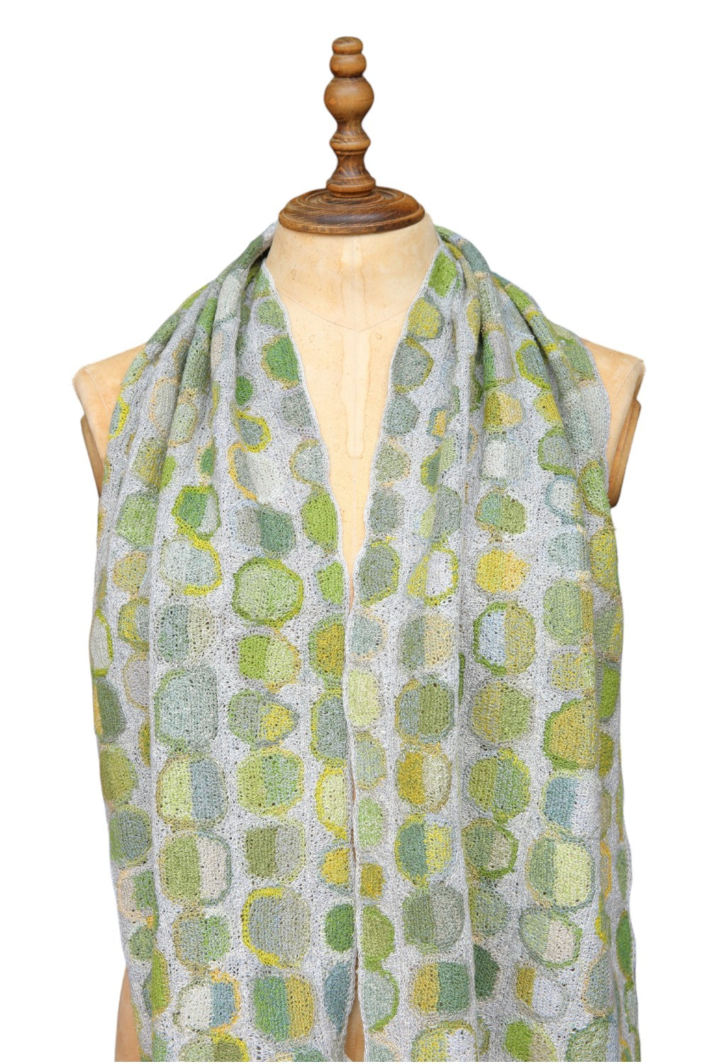 Sophie Digard Circle Weeds Crochet Linen Scarf