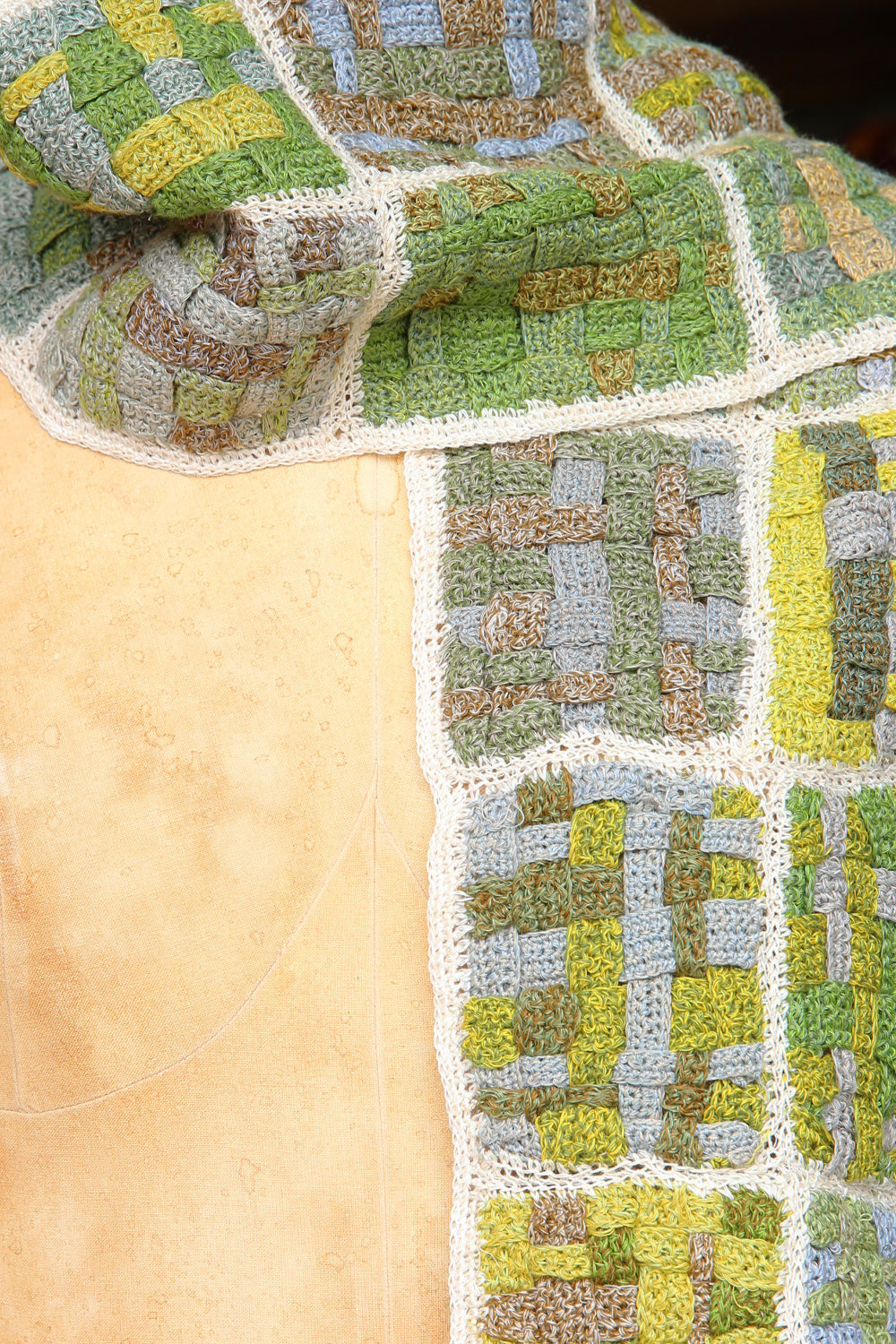 Sophie Digard Ecrupat Weeds Linen Scarf