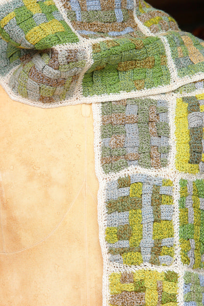 Sophie Digard Ecrupat Weeds Linen Scarf