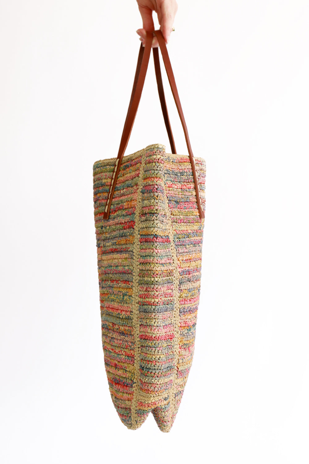 Sophie Digard Raffia Bag Paint Multi