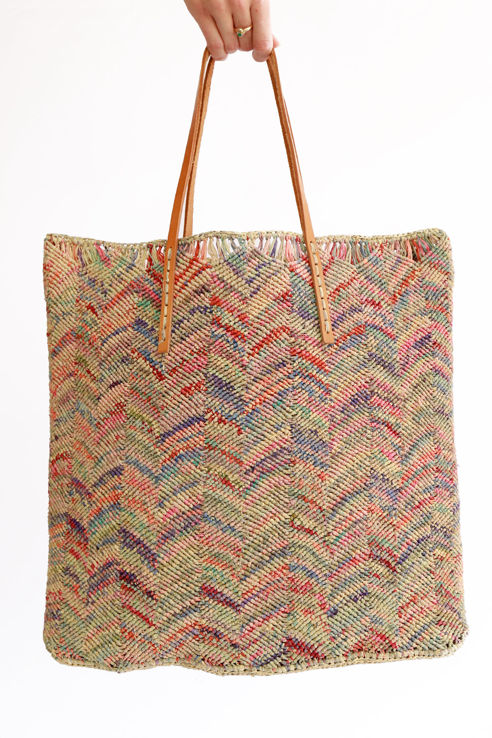 Sophie Digard Raffia Bag Gui Multi