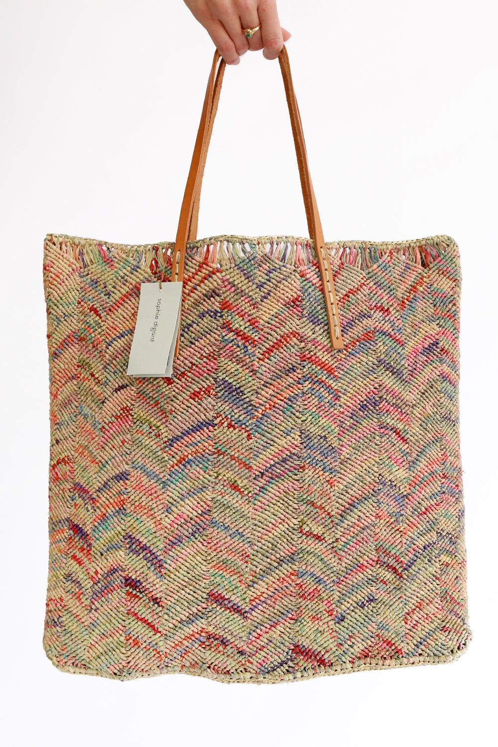 Sophie Digard Raffia Bag Gui Multi