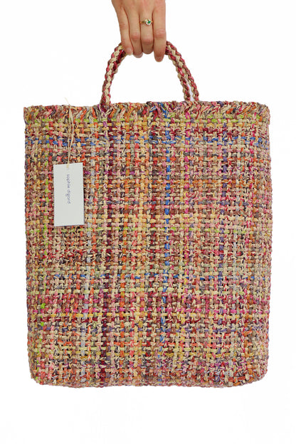 SOPHIE DIGARD LARGE DOUBLE WOVEN RAFFIA BAG